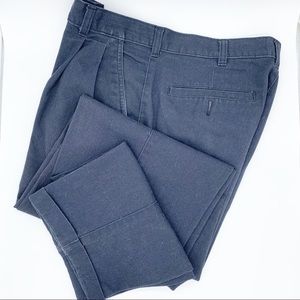 PURITAN Men’s Pleated Blue Slacks with Cuffs 32x32